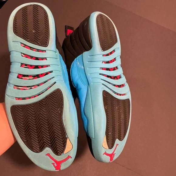 Nike Air Jordan 12 Retro Black Turbo Green Size 12 - Picture 16 of 16